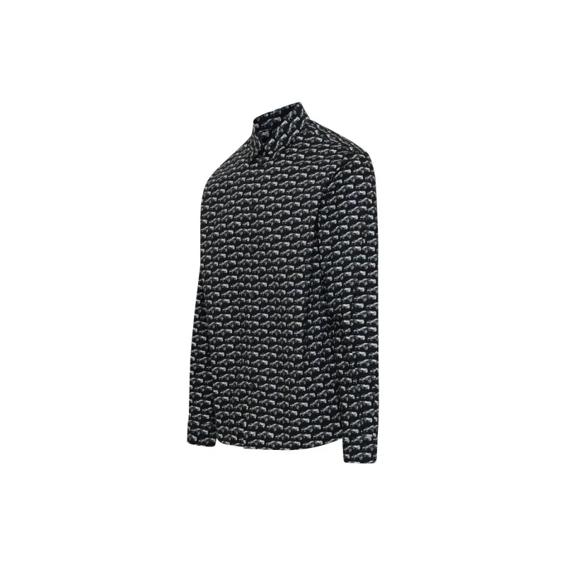 Ferrari Shirts Men Black-2