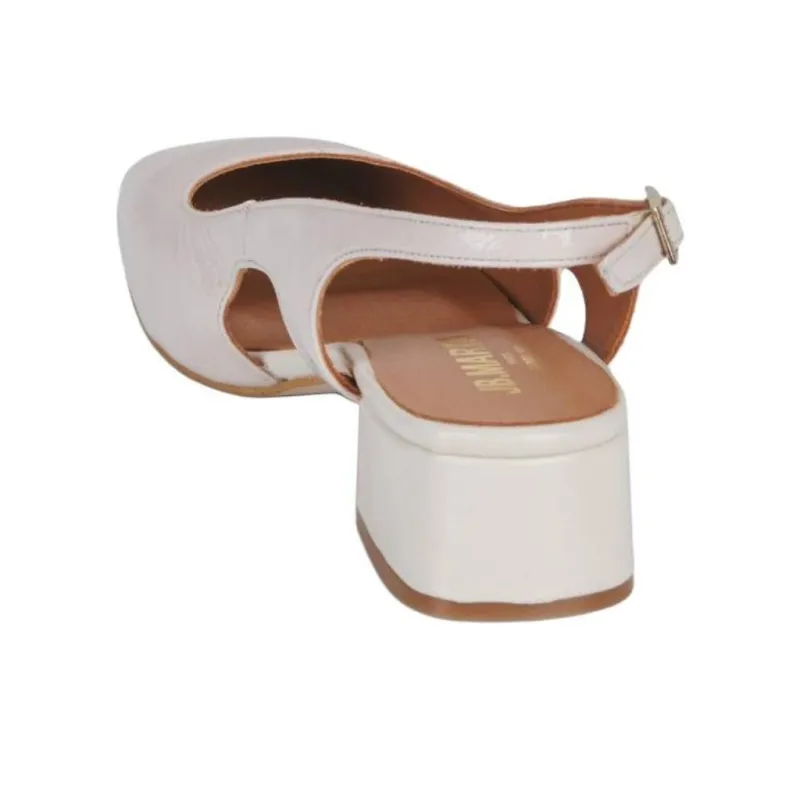 JB MARTIN VICOLA Block Heel High Heels 4cm Women's White-4