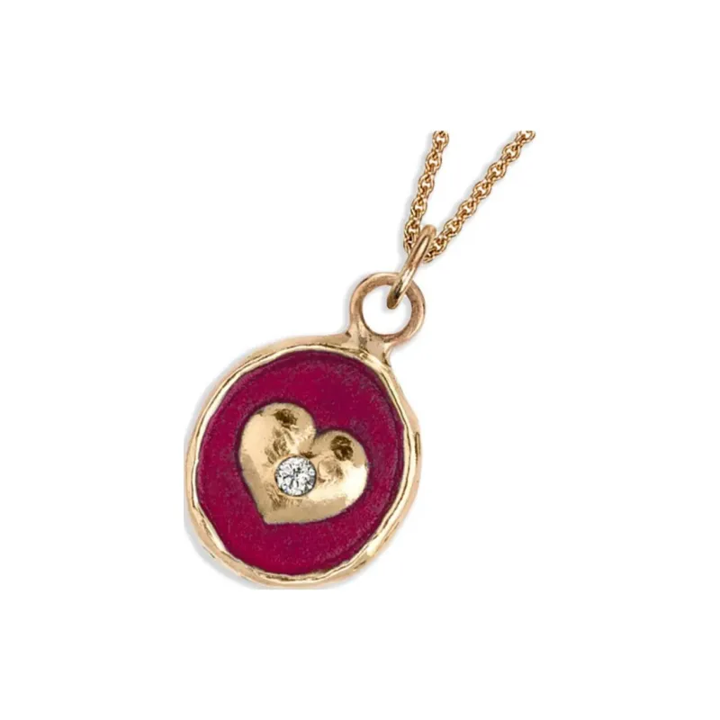 Pyrrha 14K Yellow Gold Loving Talisman Diamond Pendant Necklace-1