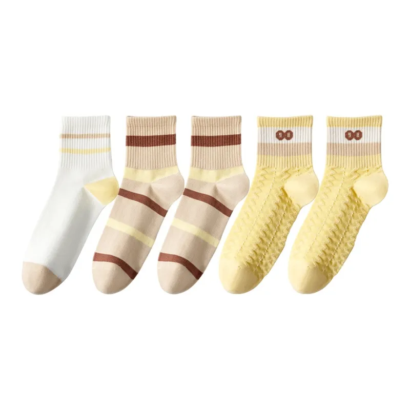 MIIOW Mid-Calf Socks Women's 5 Pack-9