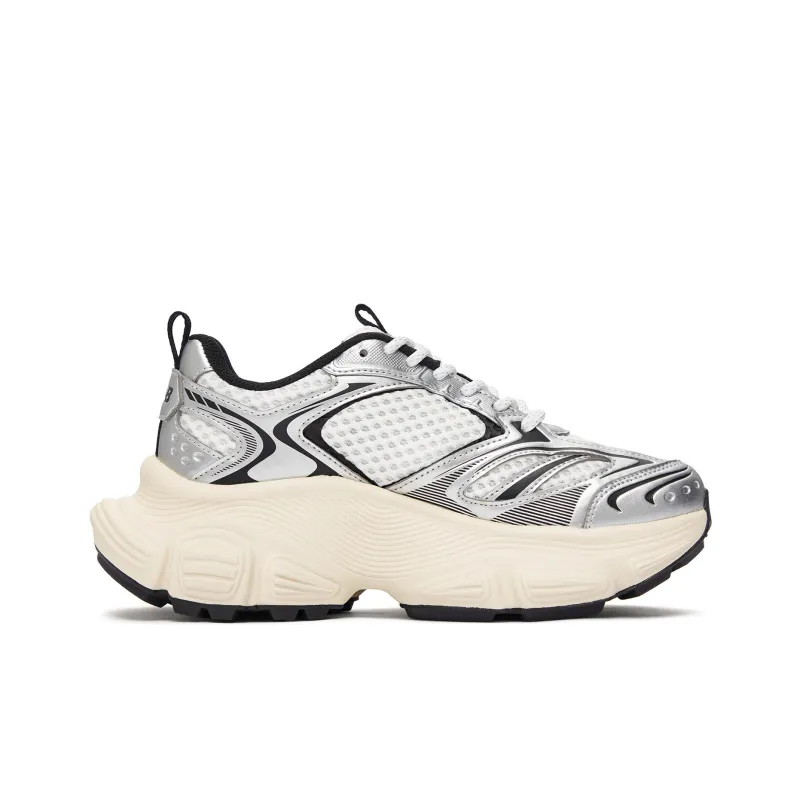 MLB Winner Chunky Anti-Slip Wear-Resistant Low-Top Chunky Sneakers Unisex Silver-1