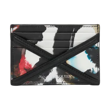 Alexander McQueen Calfskin Card Holder Men's Multicolor
