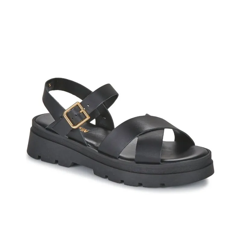 JB MARTIN DECIDEE Strap Sandals 4cm Women's Black-3
