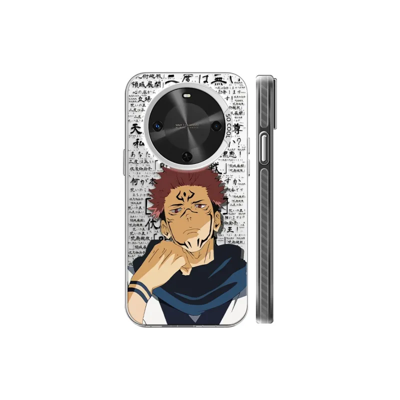 MANQIN Trendy Creative Sukuna Phone Case Impact Resistant Protective Case Compatible With Macadamia 30 Cartoon Trend-15