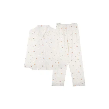 LoveEsteem Spring Fall Pajama Set Women's Milk White