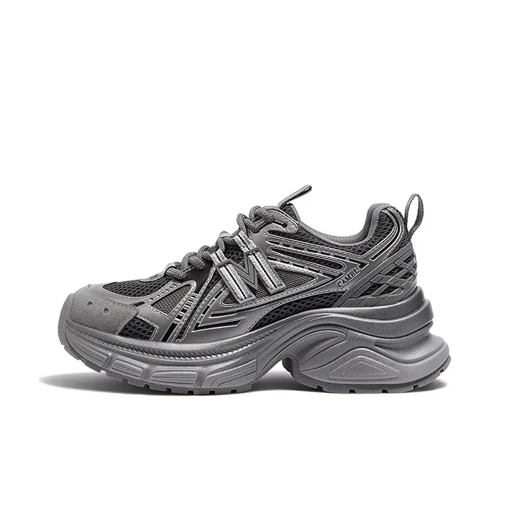 CAMEL Height Increasing Chunky Sneakers Women's-6