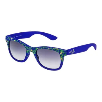 Sting Injection Molded Irregular Shape Sunglasses Women's Blue