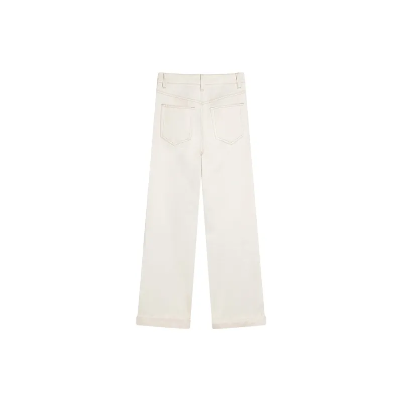 Ouyang Jeans Women's Milk White-1