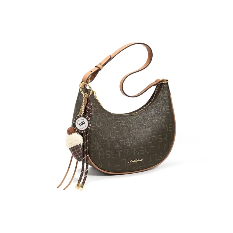 MashaLanti PVC Shoulder Bag Women's Coffee With Tea-1