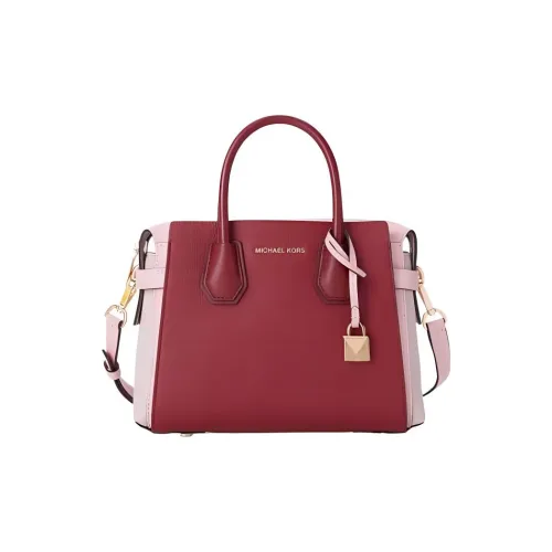 MICHAEL KORS Mercer Leather stayhomewithbags Bag Shopping Bag Shoulder Bag Handbag Small Size Women's Red & Pink