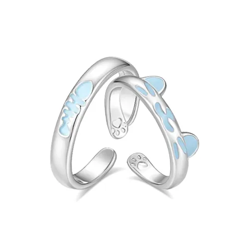 ZHIAIYONGHENG 999 Fine Silver Rings Unisex