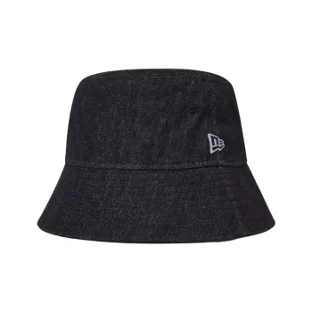 New Era Cotton, Polyester, Regenerated Cellulose Fiber, Acrylic Bucket Hats Unisex Denim Black