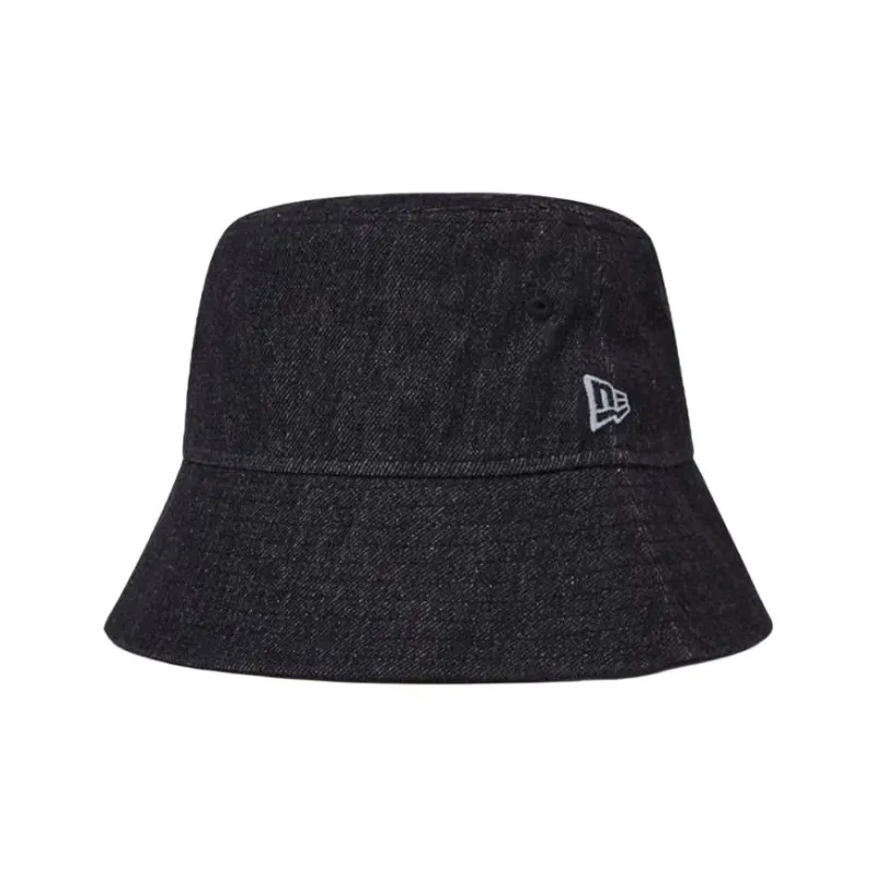 New Era Cotton, Polyester, Regenerated Cellulose Fiber, Acrylic Bucket Hats Unisex Denim Black-0