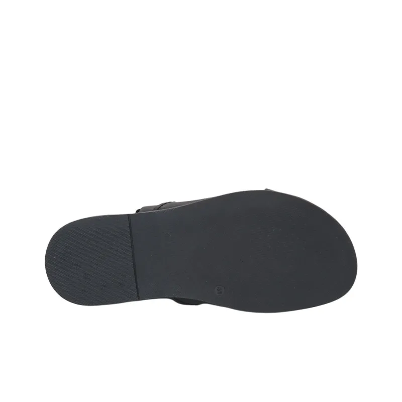 PELLET ANGEL Roman Sandals Men's Black-6