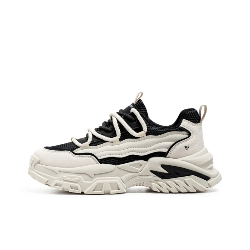 NANJIREN Anti Slip And Wear Resistant Support Height Increasing Low Top Chunky Sneakers Men's-8