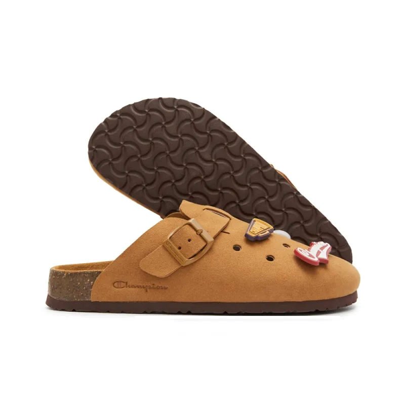 Champion EVA Rubber Sole Wrap-toe Slippers Unisex Cocoa Mocha Brown-1