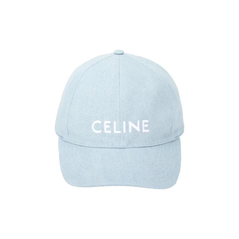 CELINE Denim Baseball Cap-0