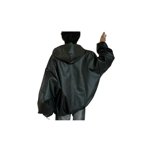 JIMI&JONS Leather Black jacket Unisex Black