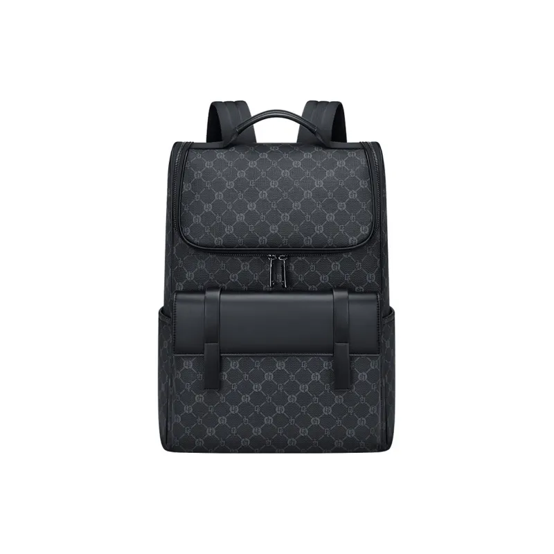 GOLF PVC With Synthetic Leather Backpack Large Size Men's Gray & Black-8