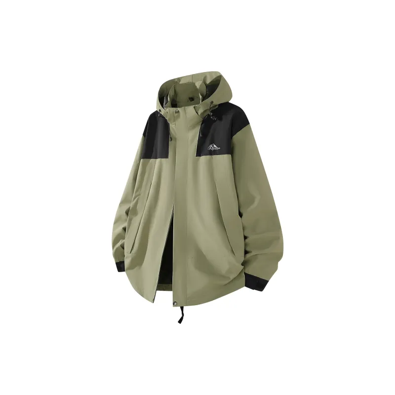 Kepu Waterproof And Windproof To Keep Warm Windbreaker Jacket Unisex Black-4