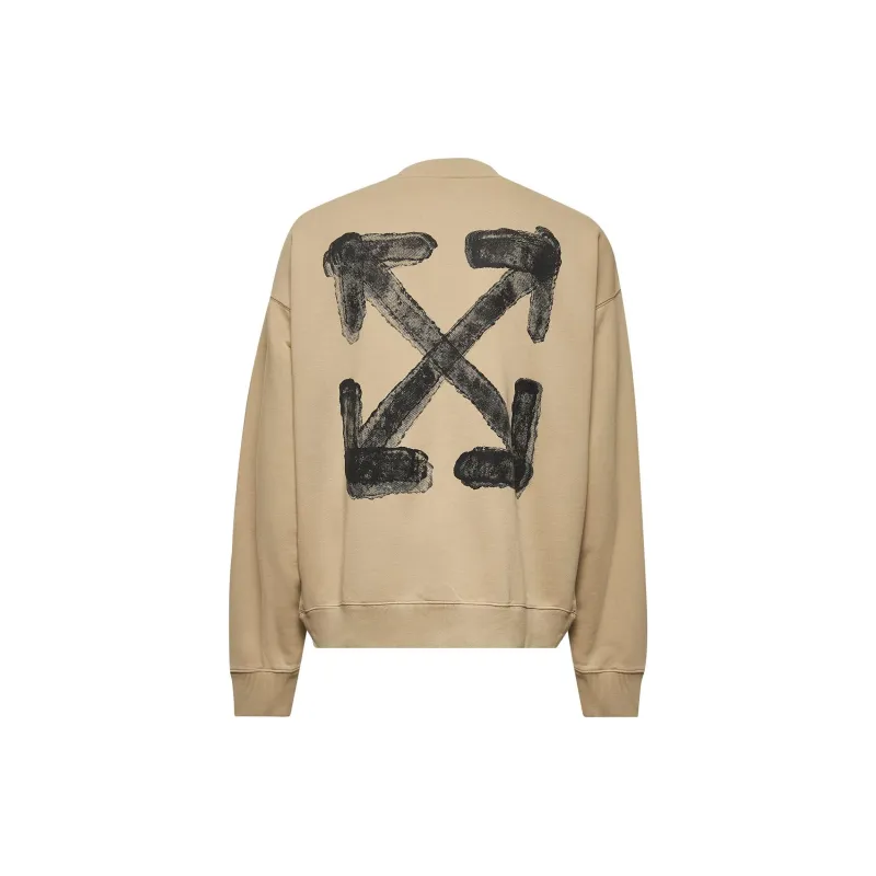 OFF WHITE Logo Printed Crewneck Sweatshirt-1