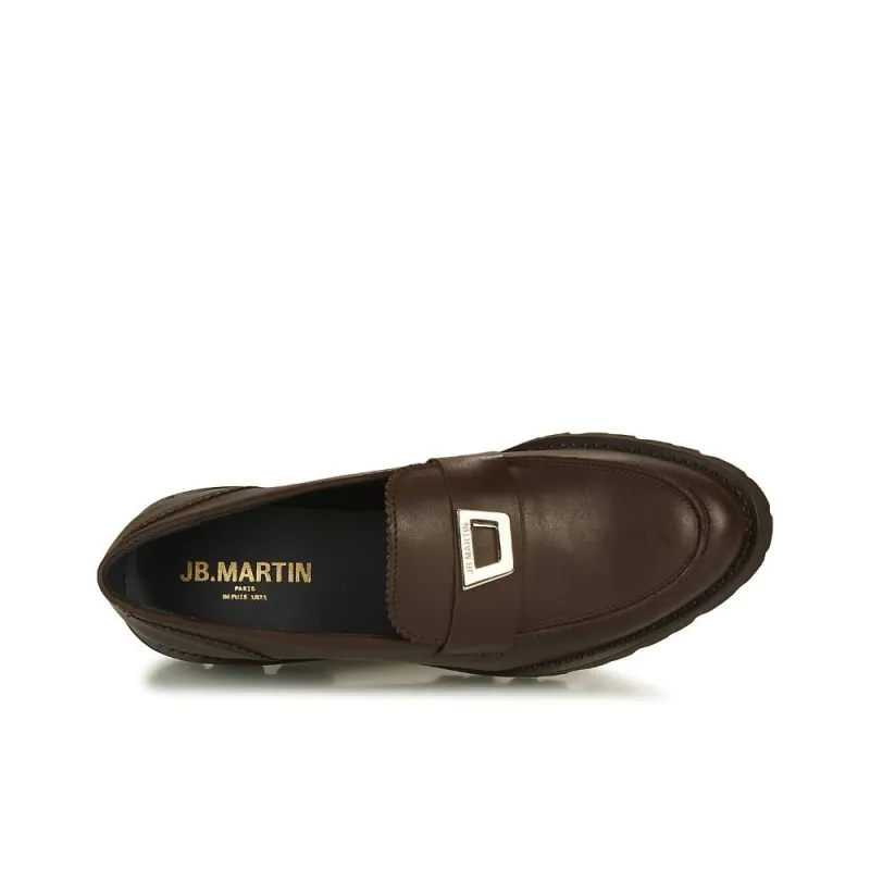 JB MARTIN FOLIE Loafers 4cm Women's Brown-4