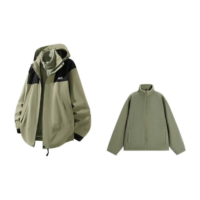 Kepu Waterproof And Windproof To Keep Warm Windbreaker Jacket Unisex Black-14