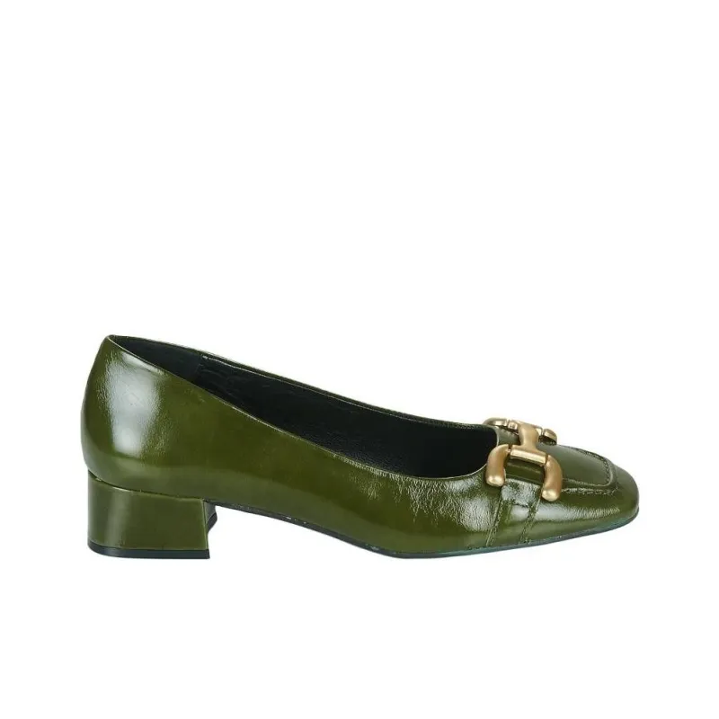JB MARTIN VICKIE Block Heel High Heels 4cm Women's Green-1