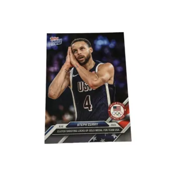 Topps Now 2024 Paris Olympics USA Team Good Night Paris Curry Player Cards Sports Cards Single Bag