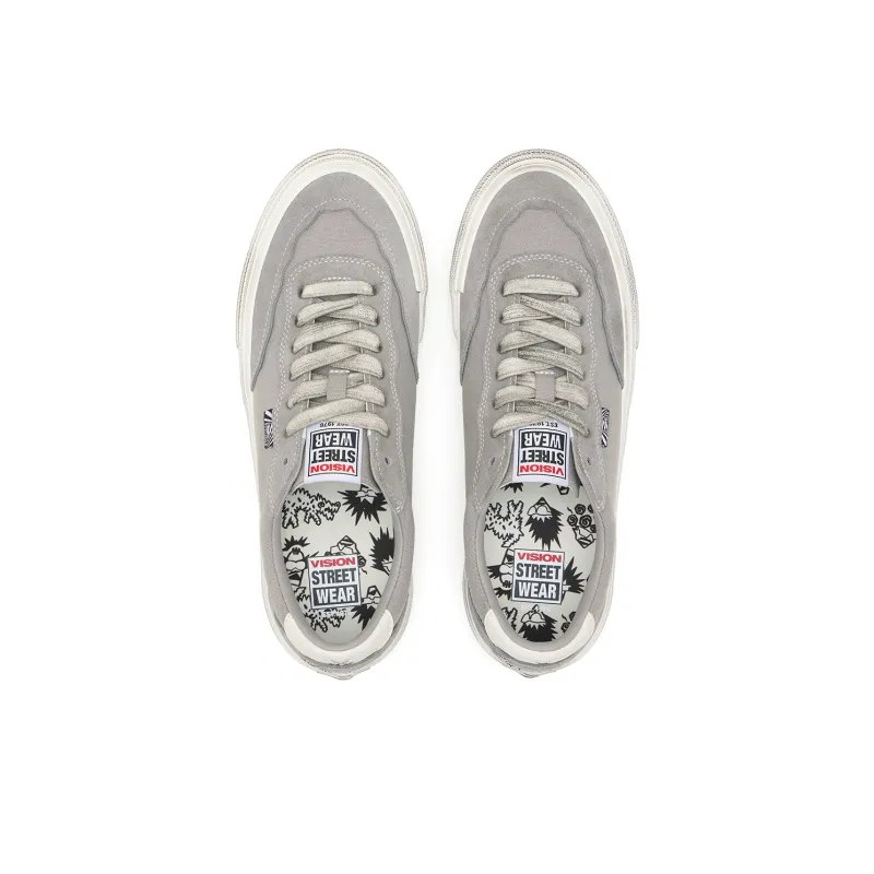 Vision Street Wear Flat Top Low Top Skateboard Shoes Unisex Meteorite Gray-5