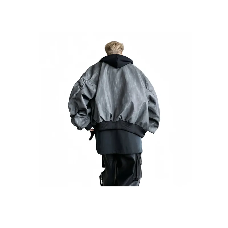 FOREVER 21 Jackets Coats Unisex Black Gray Color-3