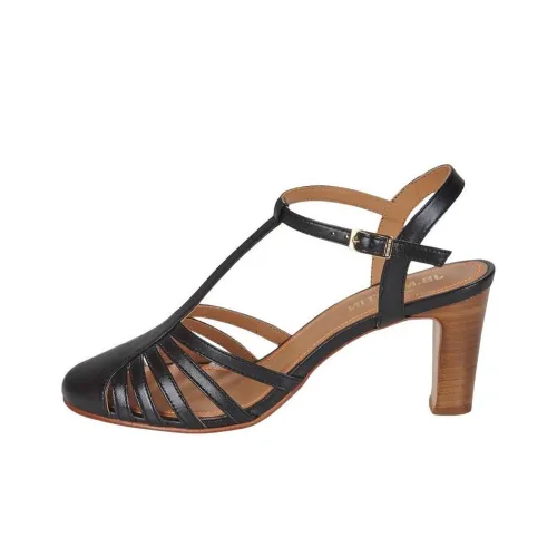 JB MARTIN 1Loyale Chunky Heel High Heels 8cm Women's Black