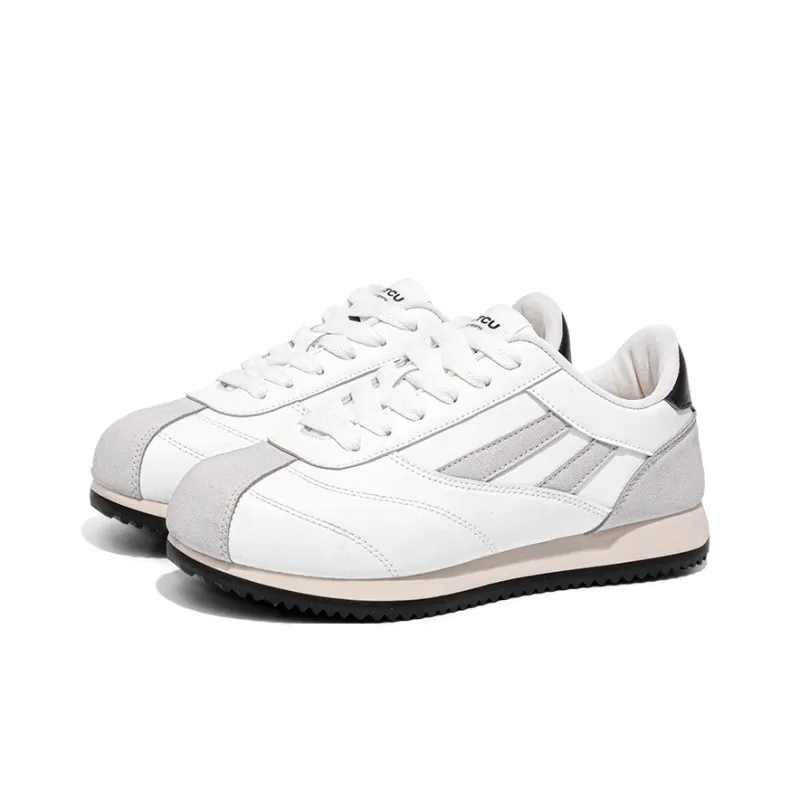 NSTCU Low-Top Casual Shoes Women's White Gray-1