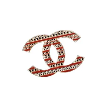 CHANEL 2020 Plated Enamel Cc Brooch Costume Brooch