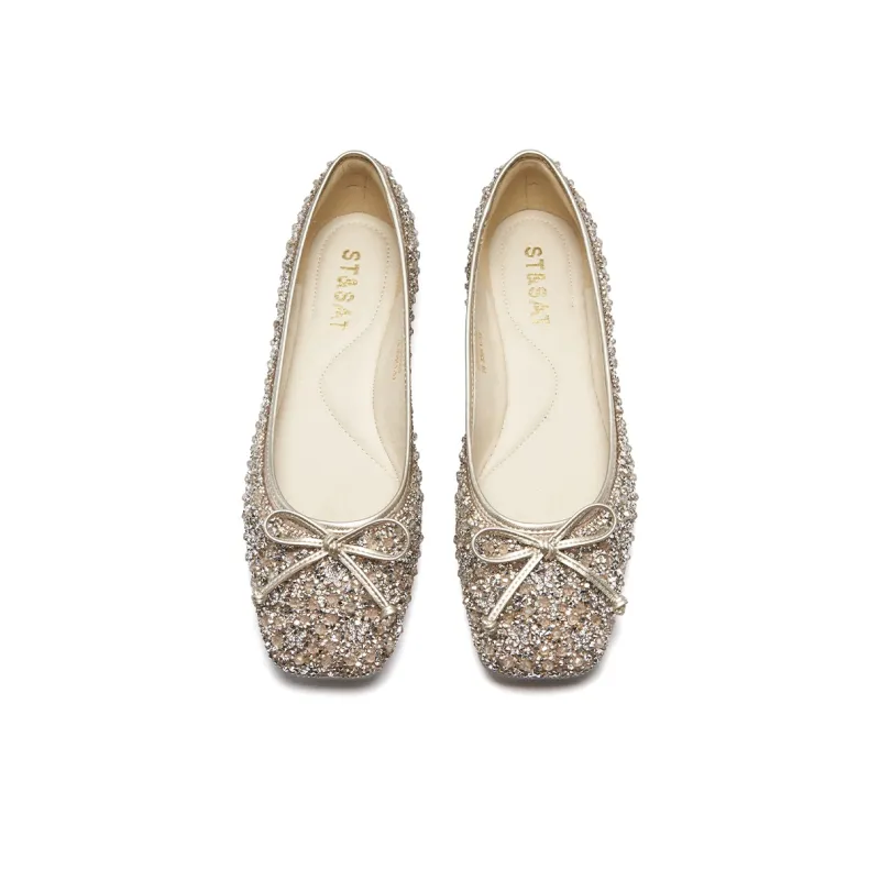 ST&SAT Women's Casual Shoes Women's Silver/Champagne-10