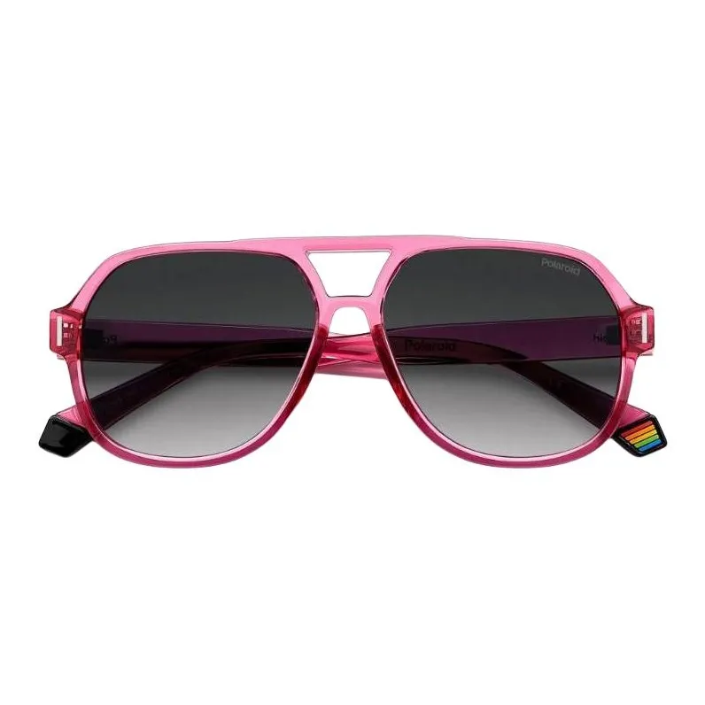 Polaroid Polycarbonate Aviator Sunglasses Unisex Pink-1
