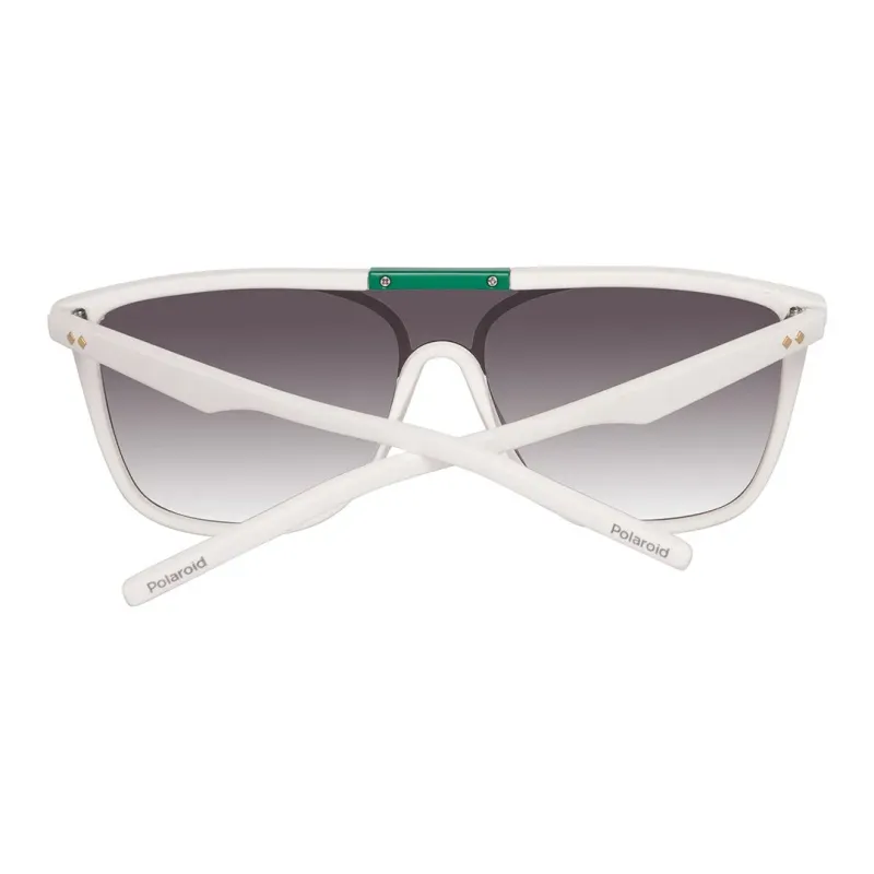 Polaroid Acetate Irregular Shape Sunglasses Men's White-2