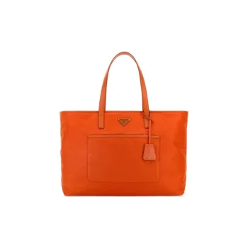 PRADA Re Edition Recycled Nylon Tote Bag Shopping Bag Shoulder Bags Women's Orange