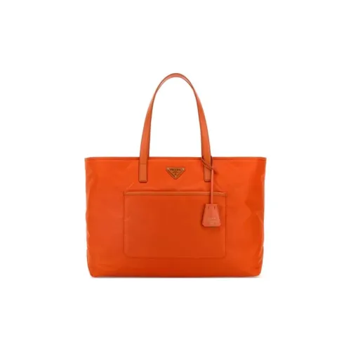 PRADA Re Edition Recycled Nylon Tote Bag Shopping Bag Shoulder Bags Women's Orange