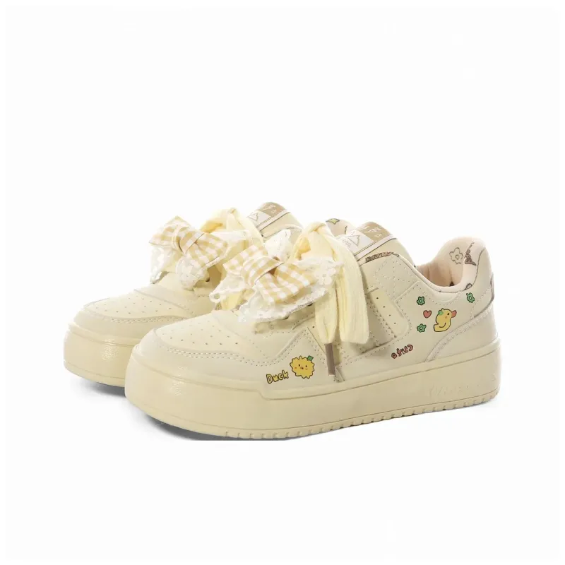 ABCIO Slip Resistant Waterproof Cushioning Height Increasing Low Top Skateboard Shoes Women's-8