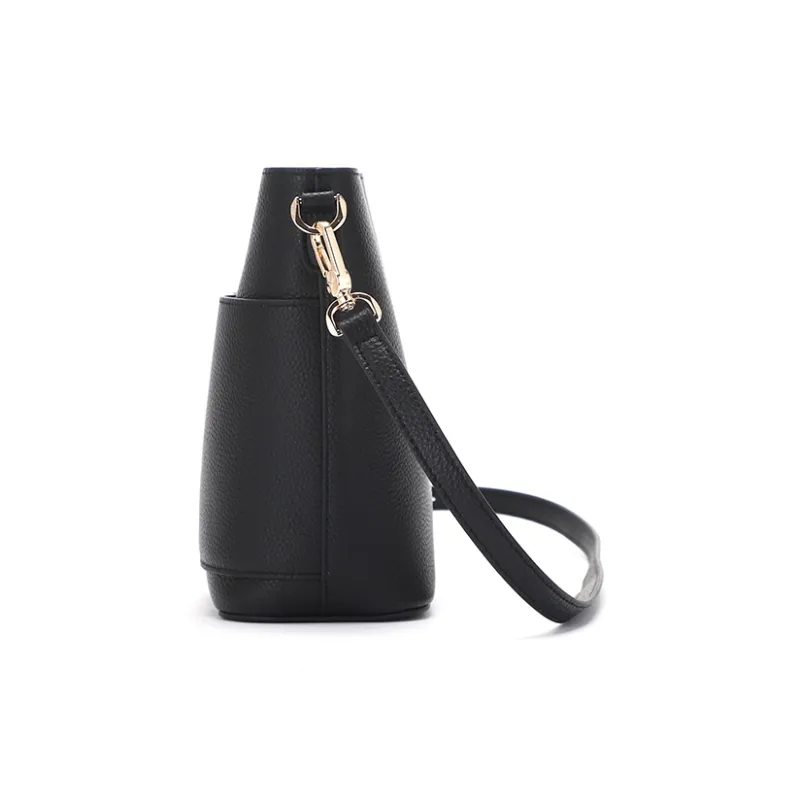 RED DRAGONFLY Top Grain Cow Leather Portable One Shoulder Crossbody Bucket Bag Regular Women's Multicolor-12