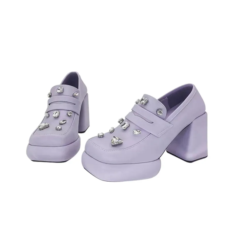 MCKP Chunky Heel High Heels 10cm Women's-1