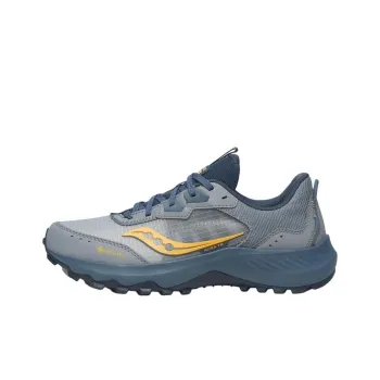Saucony AURA TR Anti Slip Wear Resistant Low Top Casual Running Shoes Women's Gray Blue