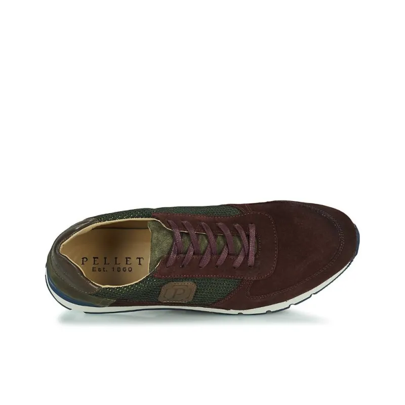 PELLET MALO Slip-Resistant Low-Top Casual Shoes Men's Green Brown-4