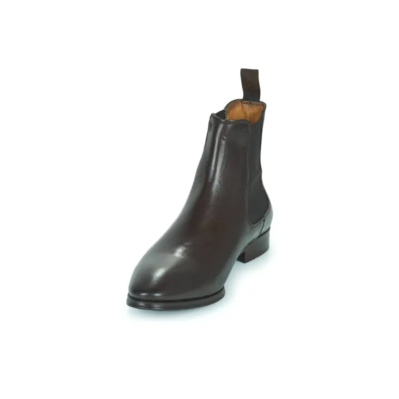 PELLET ARSENE Short Chelsea Boots 2cm Men's Dark Brown-3