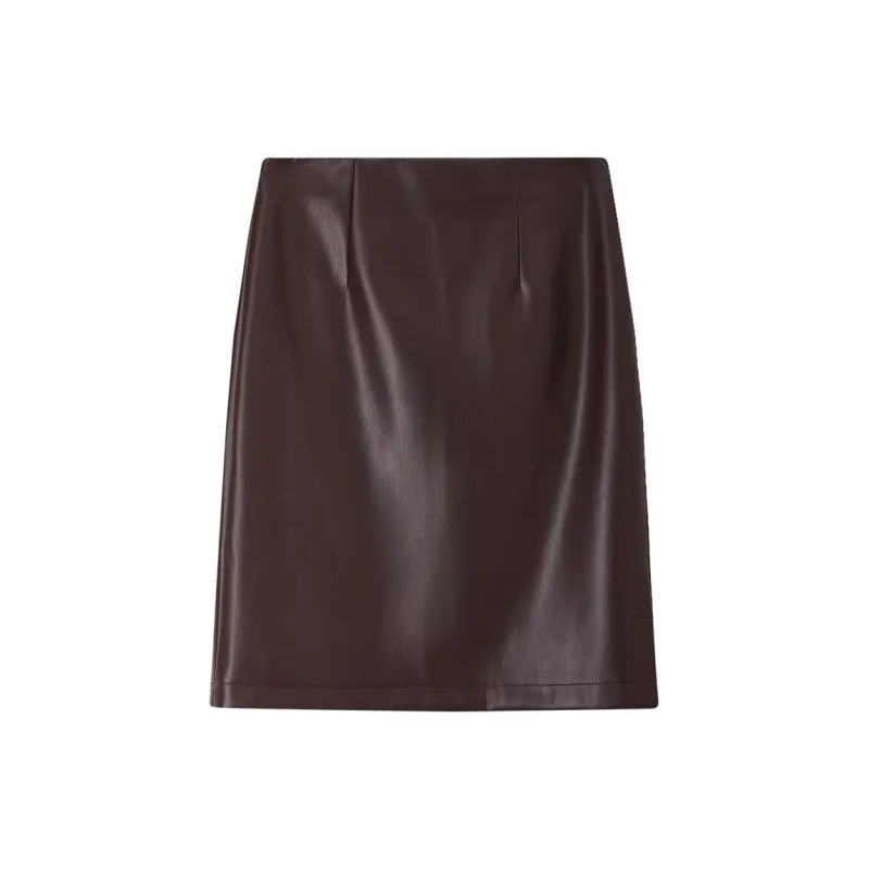 SENTUBILA Leather Short Skirts Women's-9