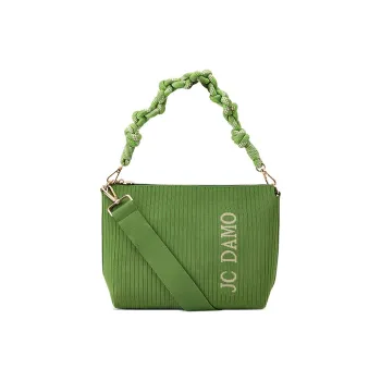 JC DAMO Eco Friendly Yarn Shoulder Bag Women's Multicolor