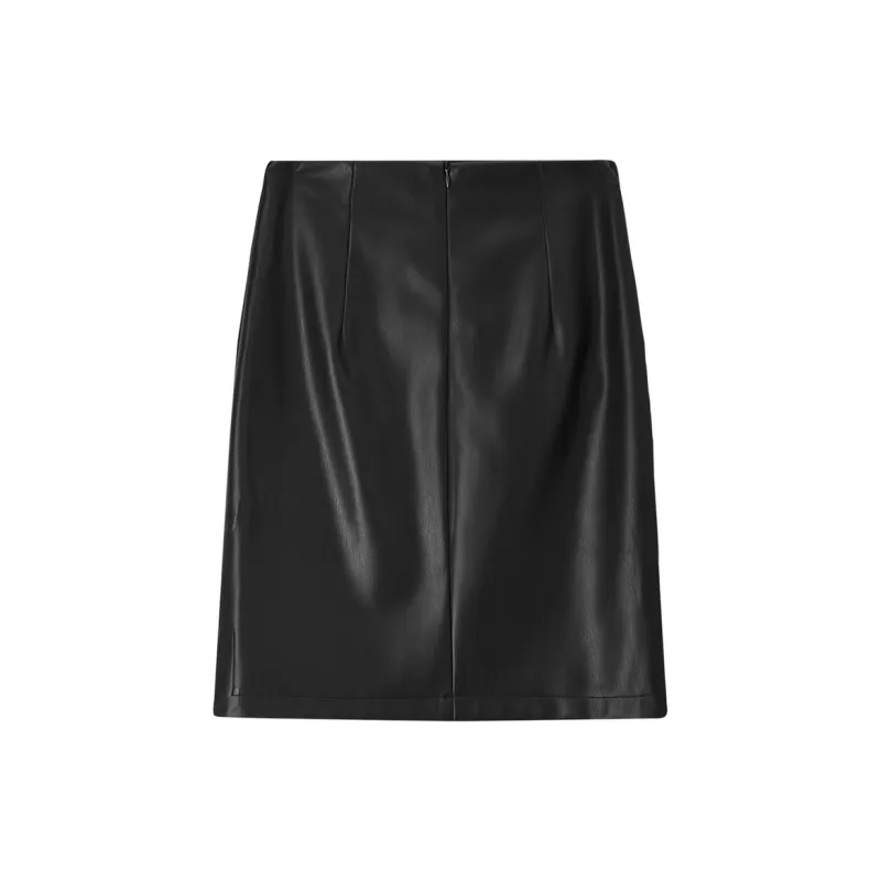 SENTUBILA Leather Short Skirts Women's-3