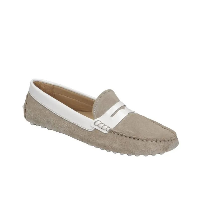 JB MARTIN Tabata Gommino Loafers Women's Gray-2