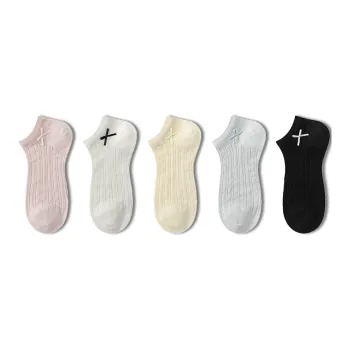 AUGUST Ankle Socks Women's 5 Pack Mixed Color